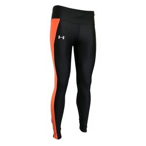 Under Armour Black Leggings with Orange Side Stripe Women’s Medium
